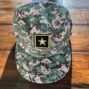 Digital Camo Cap with Star Patch